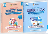 CA Final Direct Tax (Summary Notes + Question Bank) Complete Book Set by CA Shubham Singhal